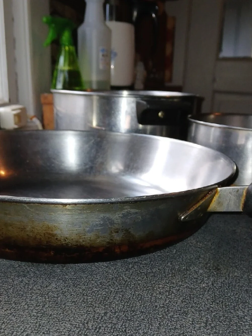 Stainless Steel Cookware Set - Silver Pots and Frying Pan